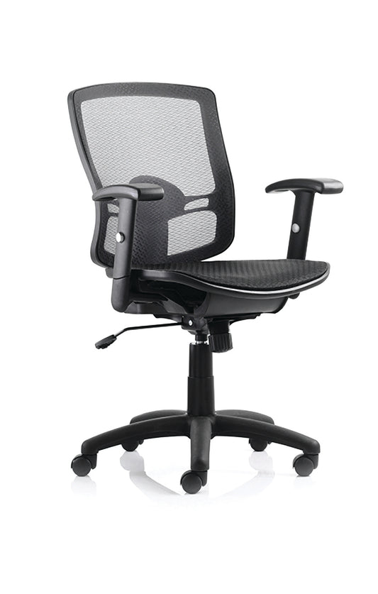 Portland All Mesh Task Operator Chair With Height Adjustable Arms