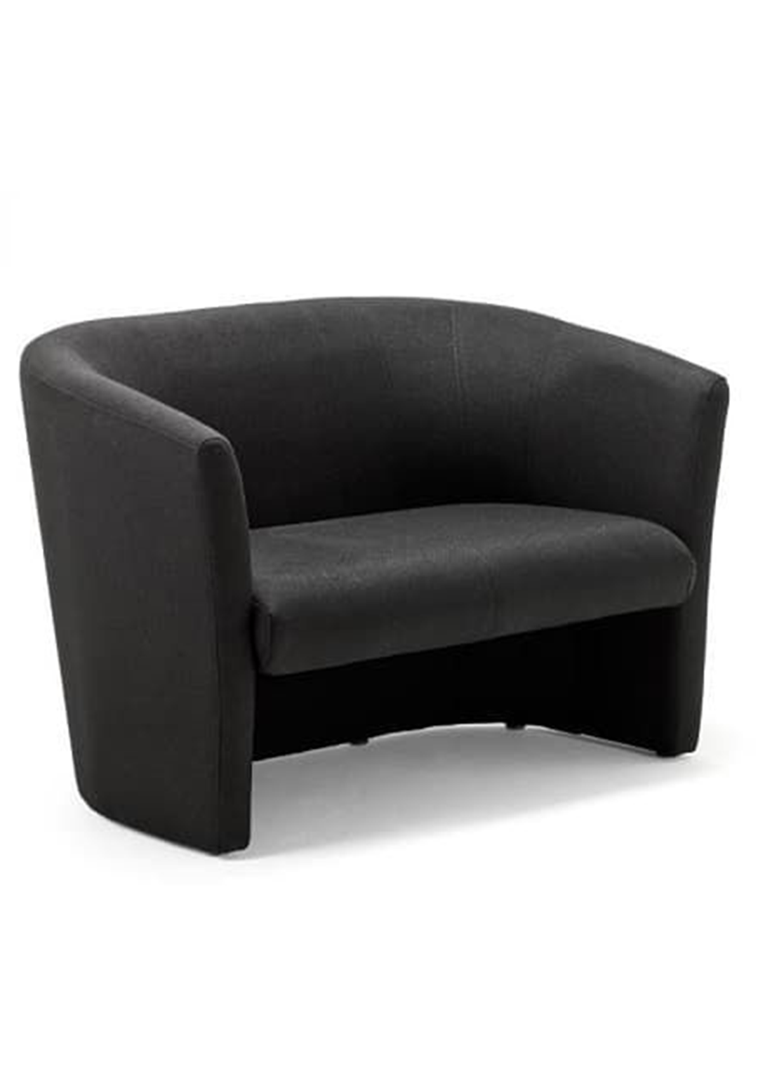 Black fabric tub chair deals