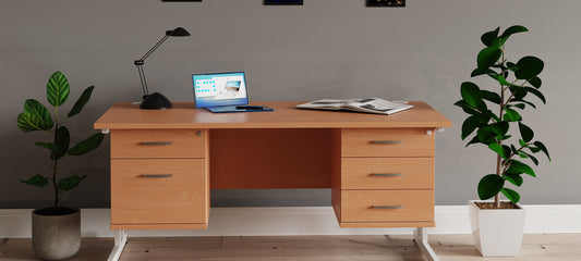 Impulse Contract Desks With Cantilever Legs