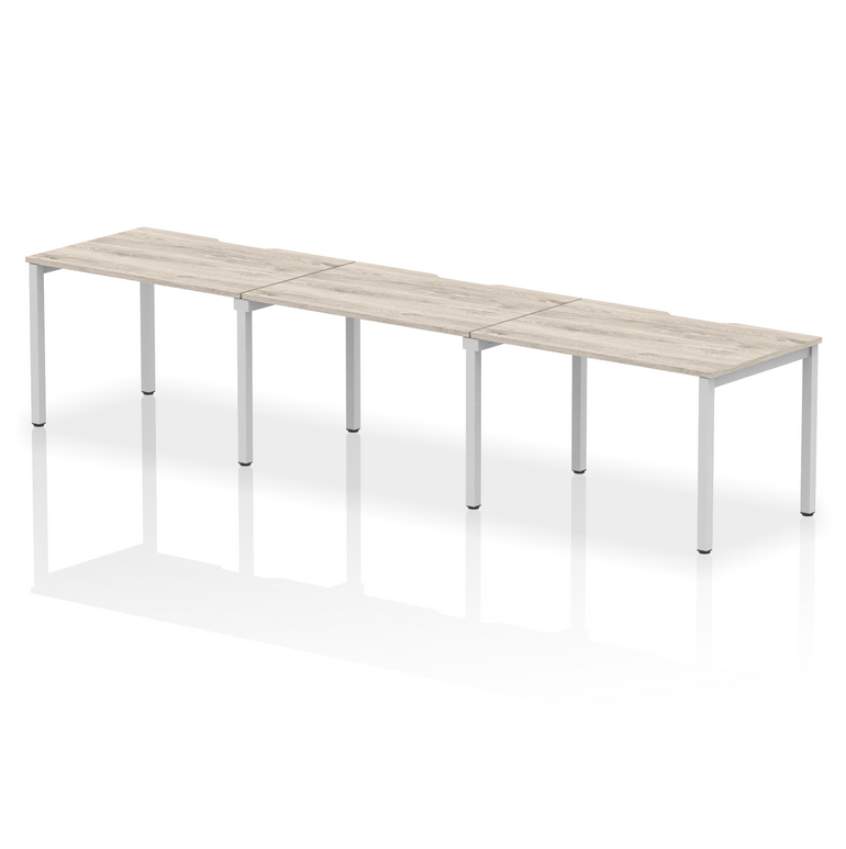 Evolve Plus Single Row Bench Desk - 3 Person