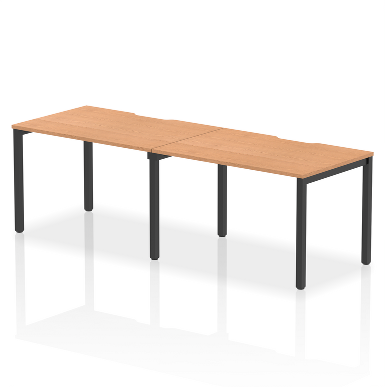 Evolve Plus Single Row Bench Desk - 2 Person