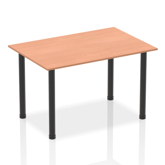 Impulse 1400mm Straight Table With Post Leg