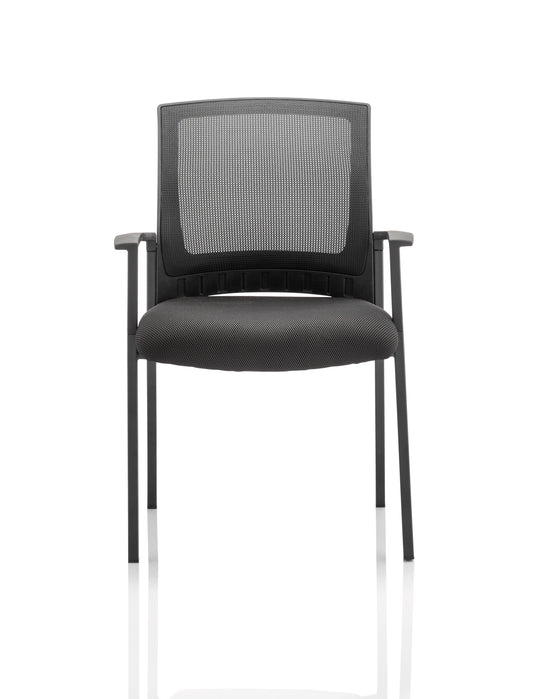 EE - Metro Medium Mesh Back Stacking Visitor Chair with Arms