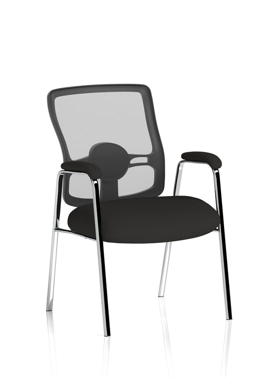 EE - Portland Medium Mesh Back (Straight Leg) Visitor Chair with Arms