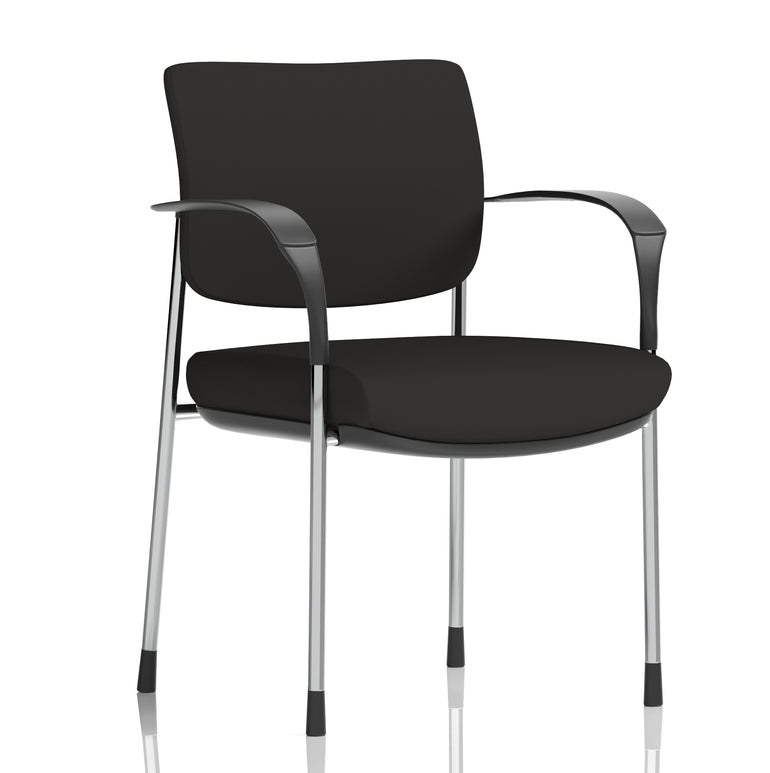 Brunswick Deluxe Medium Back Stacking Visitor Office Chair with Arms