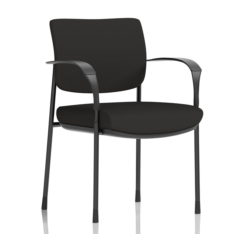 Brunswick Deluxe Medium Back Stacking Visitor Office Chair with Arms