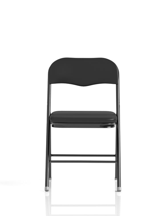 EE - Sicily Black Polyurethane Folding Chair