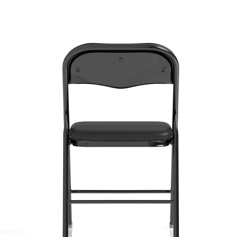 Sicily Black Polyurethane Folding Chair