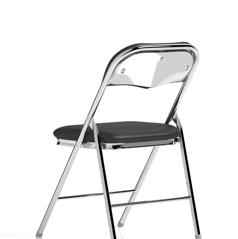 Sicily Black Polyurethane Folding Chair