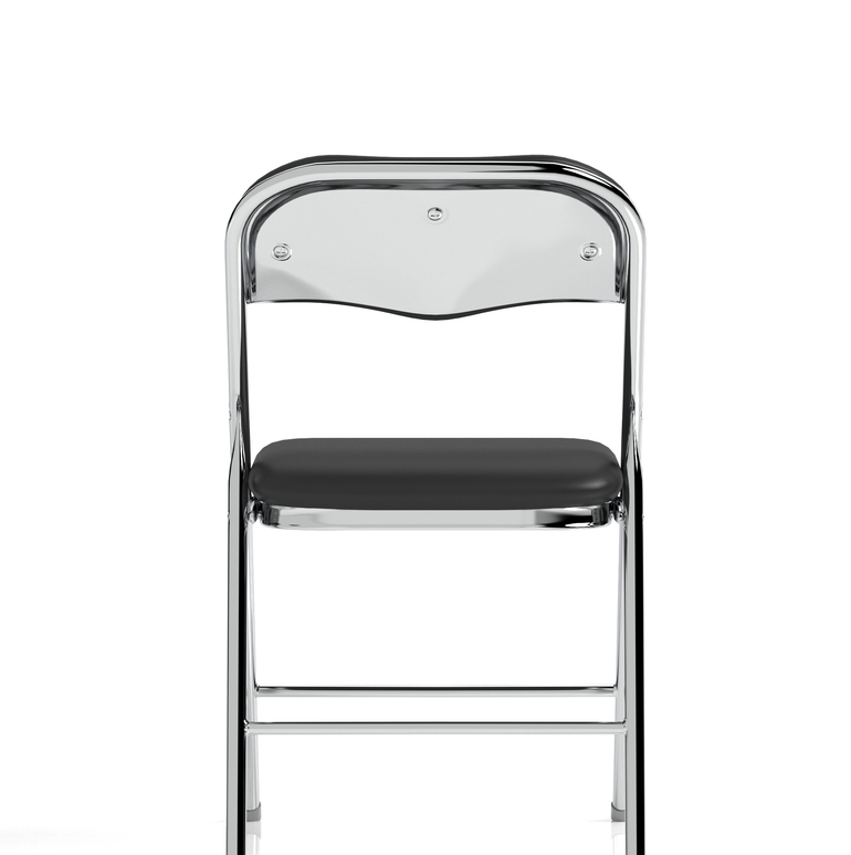 Sicily Black Polyurethane Folding Chair