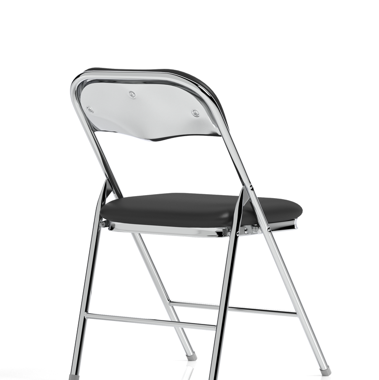 Sicily Black Polyurethane Folding Chair