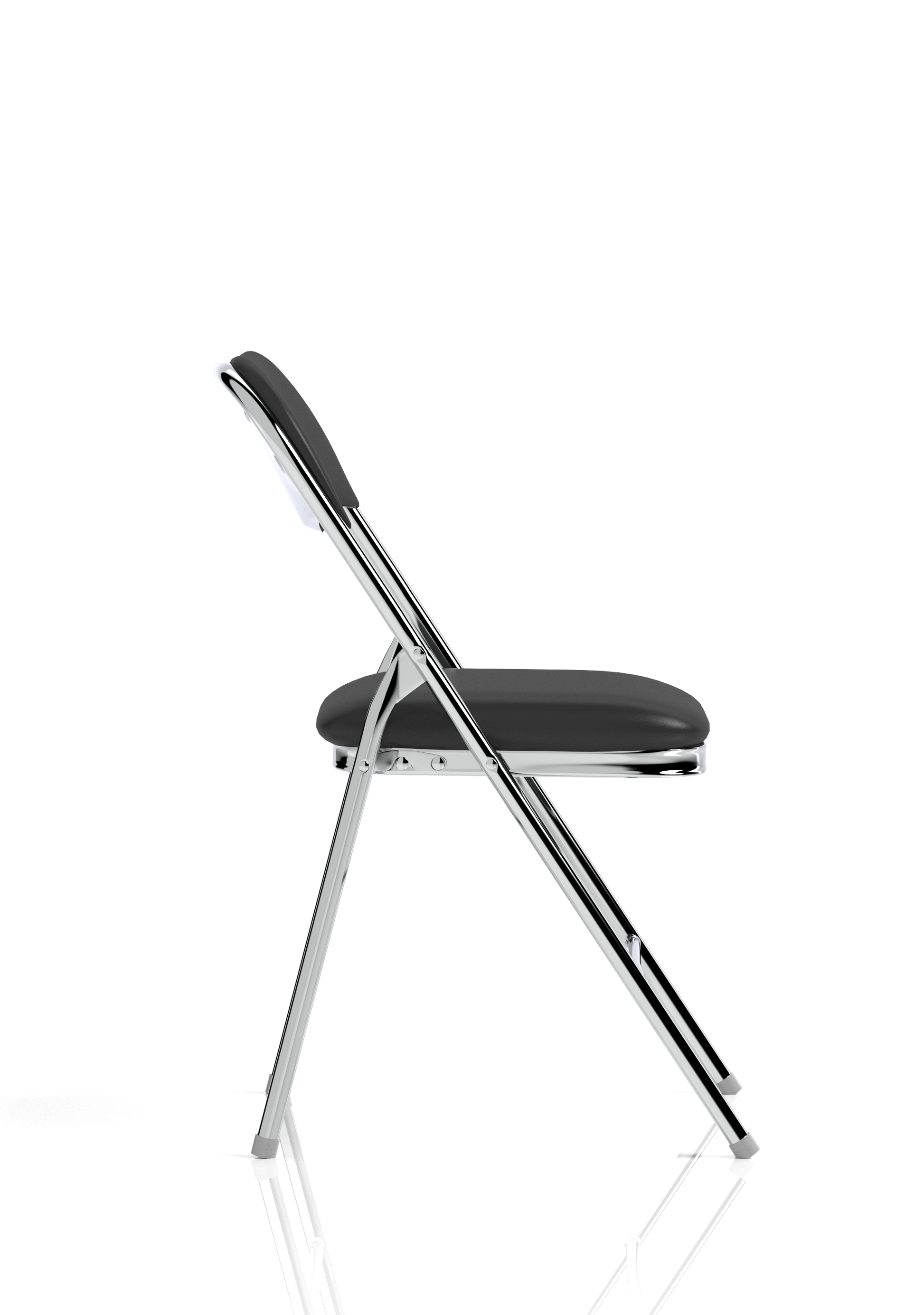 Sicily Black Polyurethane Folding Chair