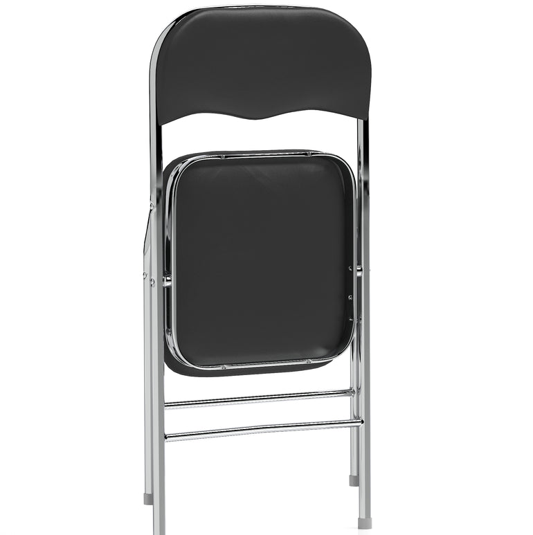Sicily Black Polyurethane Folding Chair