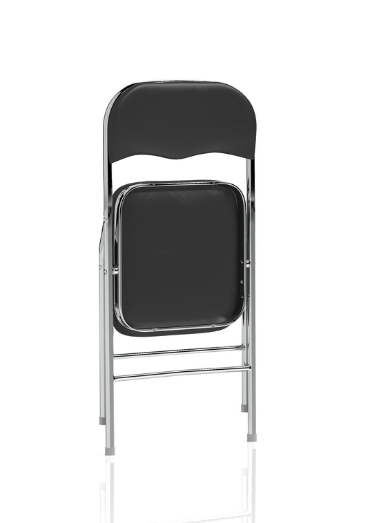 Sicily Black Polyurethane Folding Chair