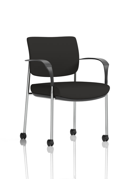 EE - Brunswick Deluxe Medium Back Visitor Office Chair with Arms with Castors