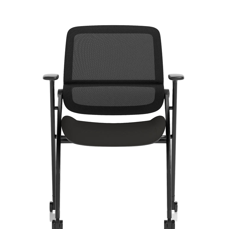 Capra Mesh Back Folding Office Training Chair With Sliding Arms