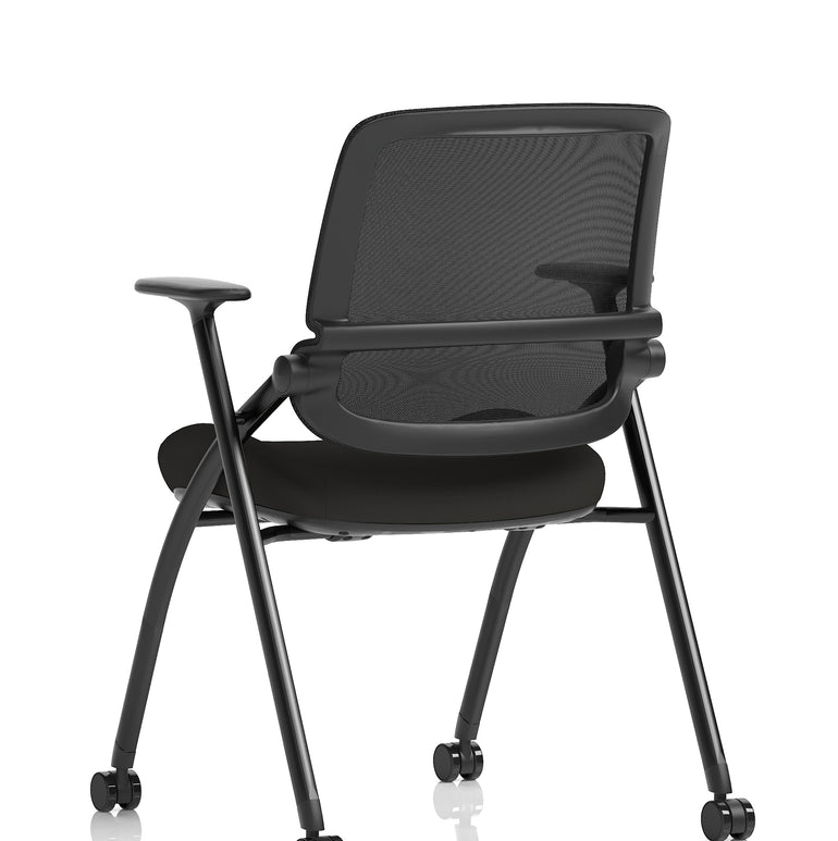 Capra Mesh Back Folding Office Training Chair With Sliding Arms