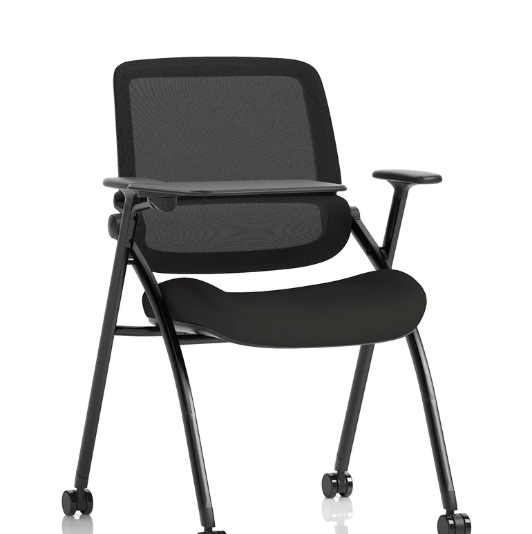 Capra Mesh Back Folding Office Training Chair With Sliding Arms