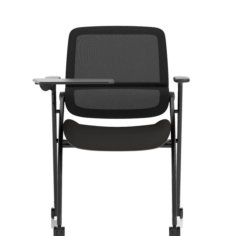 Capra Mesh Back Folding Office Training Chair With Sliding Arms