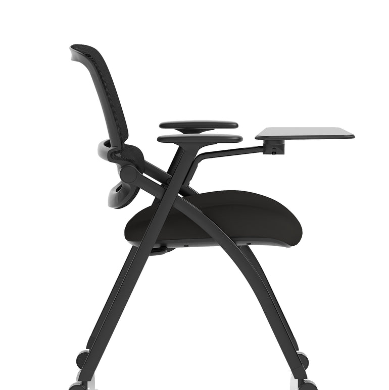 Capra Mesh Back Folding Office Training Chair With Sliding Arms