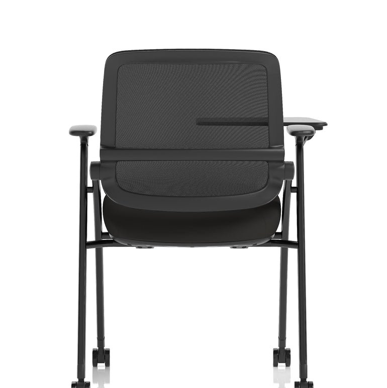 Capra Mesh Back Folding Office Training Chair With Sliding Arms