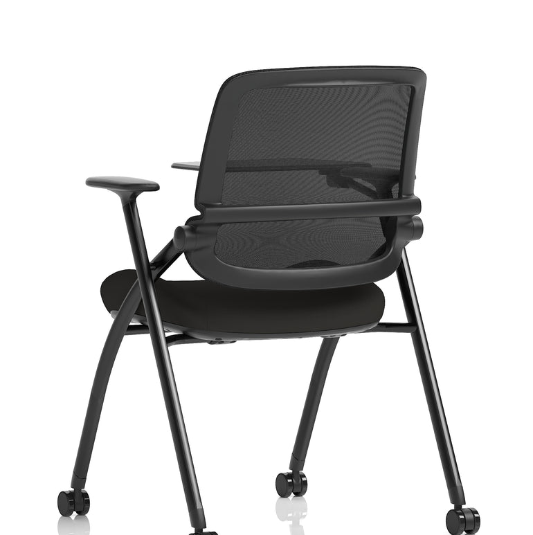 Capra Mesh Back Folding Office Training Chair With Sliding Arms