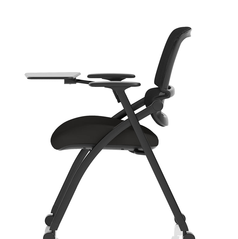 Capra Mesh Back Folding Office Training Chair With Sliding Arms