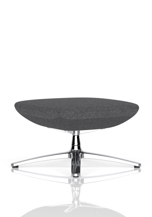 Etta Dark Grey Cashmere Footstool