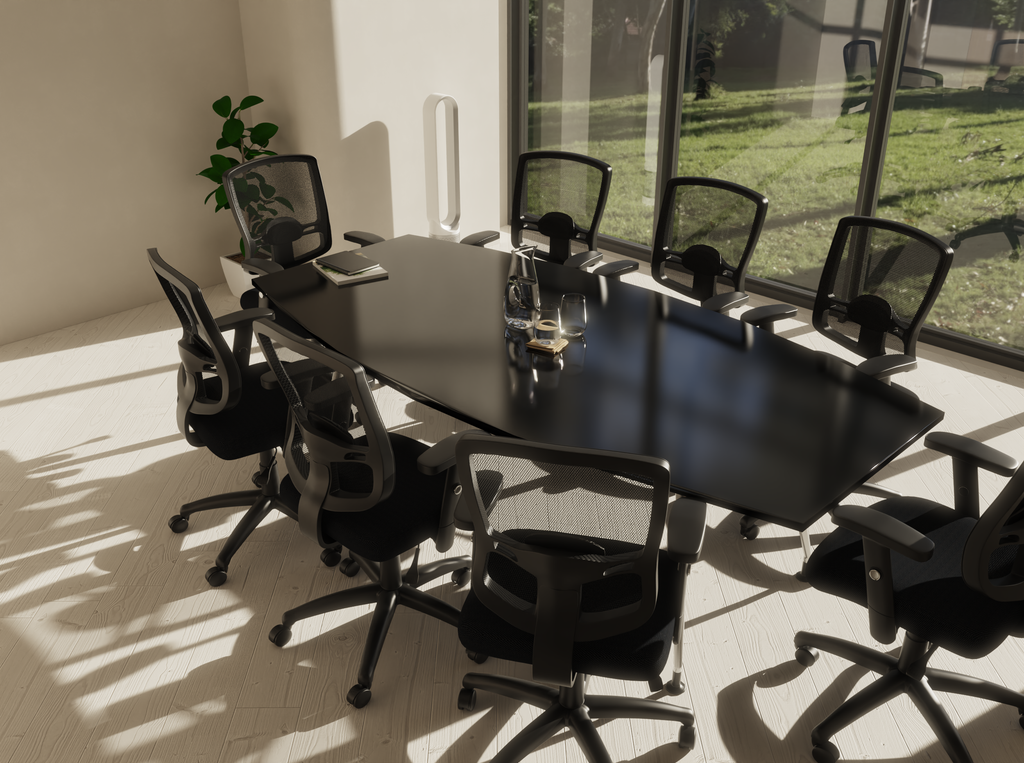 High Gloss Writable Boardroom Table – Dynamic Office Solutions