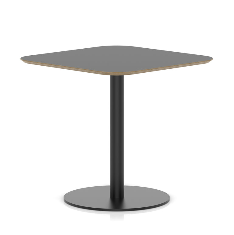 Brixworth Square Coffee Table With Disc Base - Black Leg