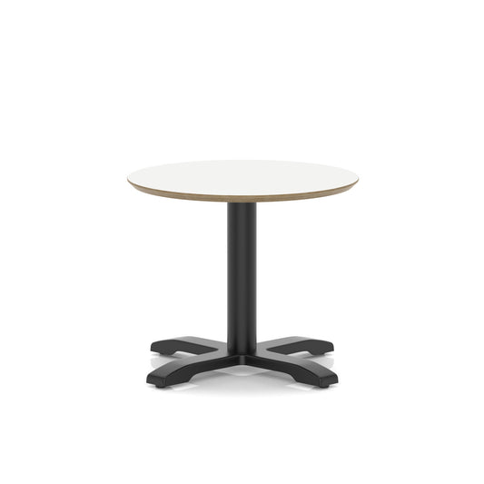 Brixworth Round Coffee Table With Cross Base - Black Leg