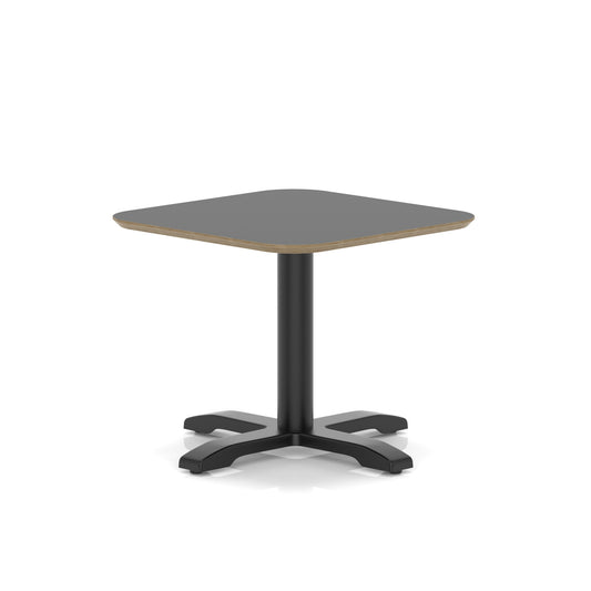 Brixworth Square Coffee Table With Cross Base - Black Leg