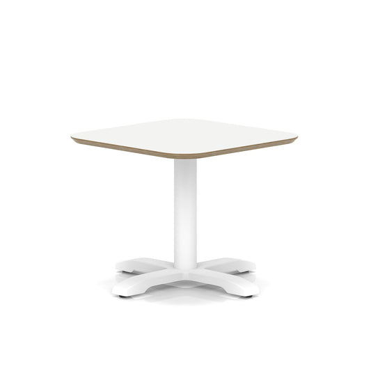 Brixworth Square Coffee Table With Cross Base - White Leg