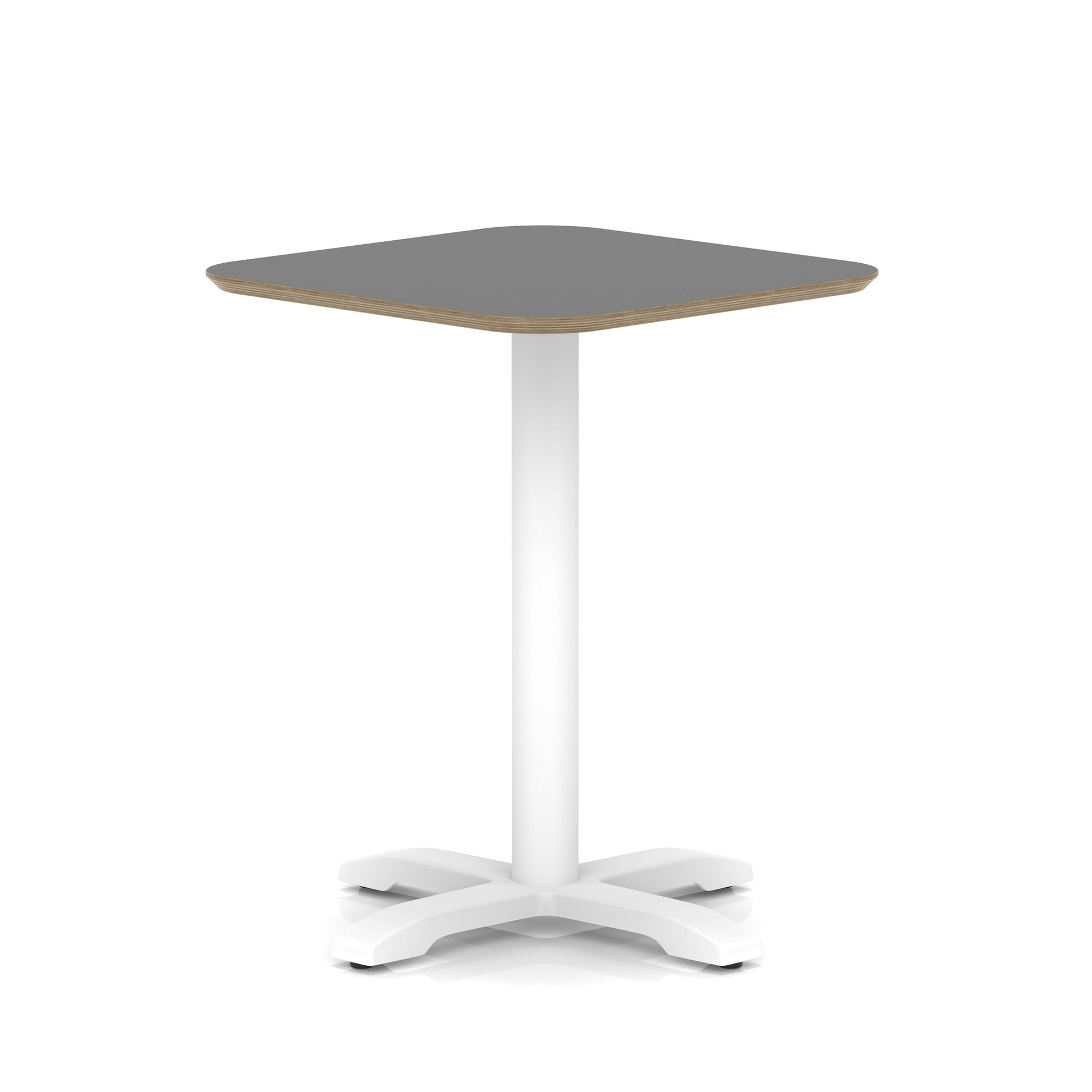 Brixworth Square Coffee Table With Cross Base - White Leg