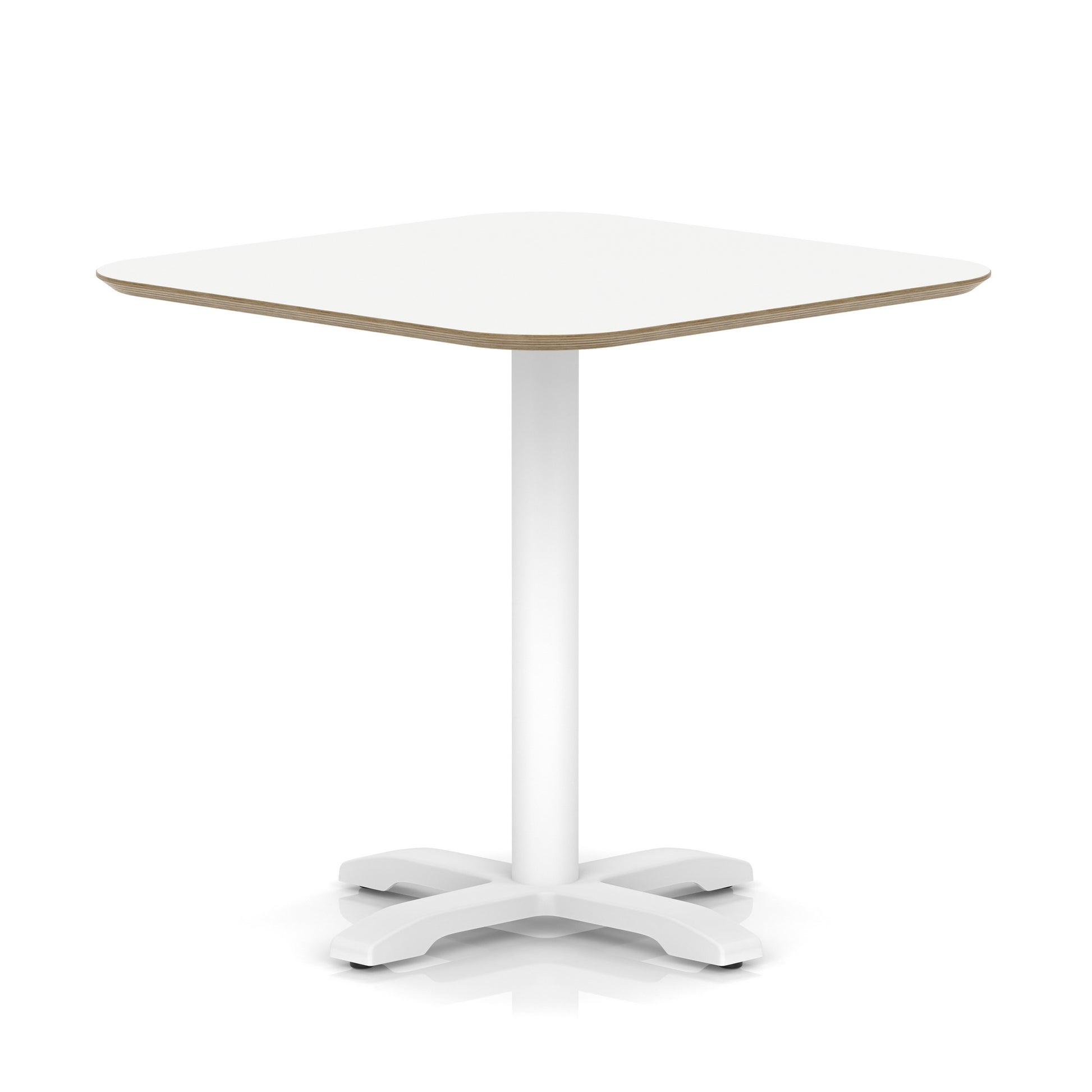 Brixworth Square Coffee Table With Cross Base - White Leg