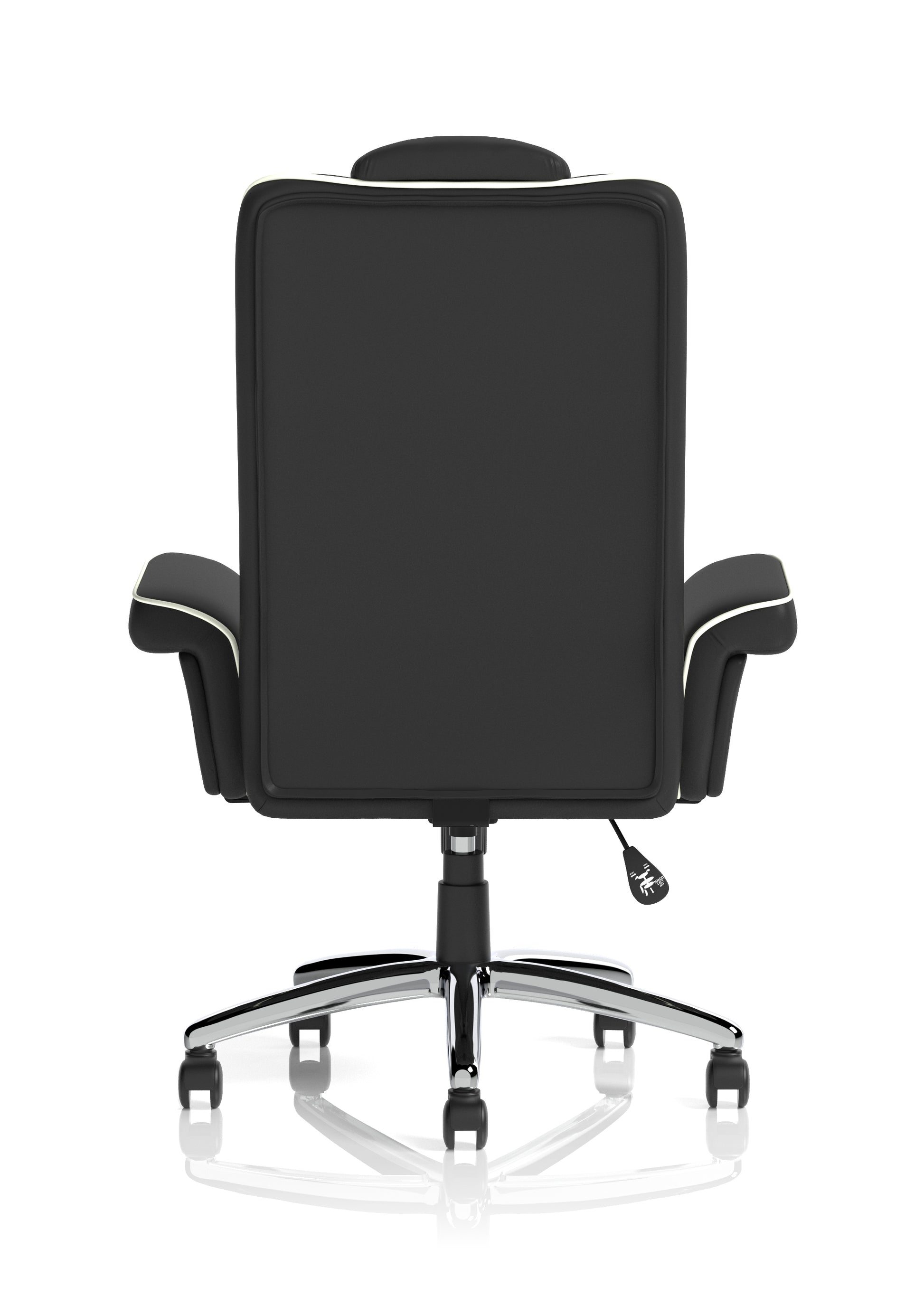 Chelsea High Back Soft Black Leather Executive Office Chair with Arms