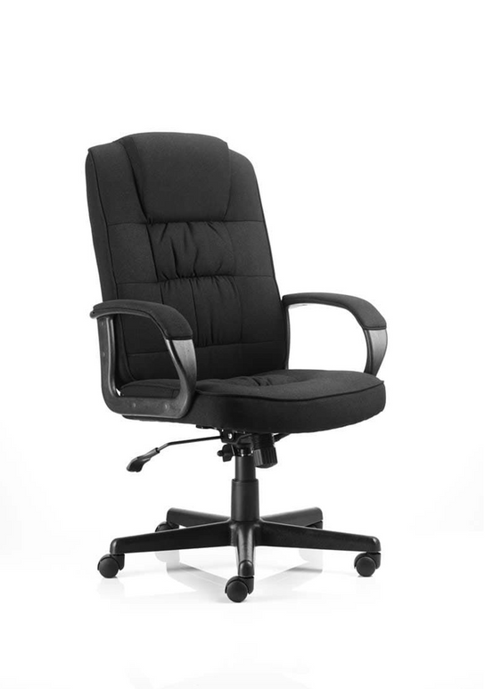 Moore High Back Black Executive Office Chair with Arms