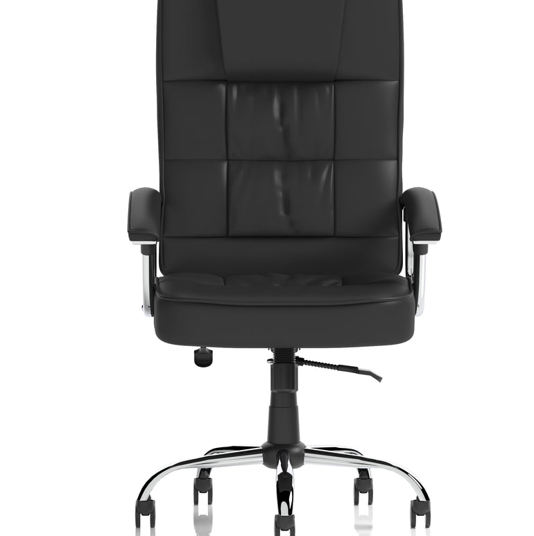 Moore Deluxe High Back Black Executive Office Chair with Arms