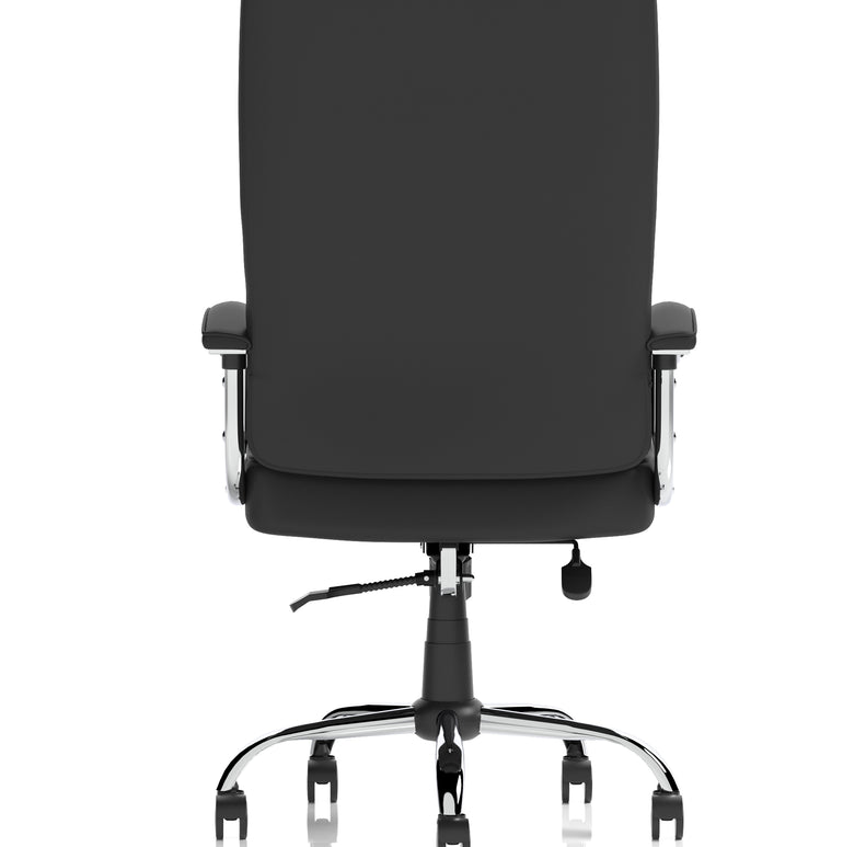 Moore Deluxe High Back Black Executive Office Chair with Arms