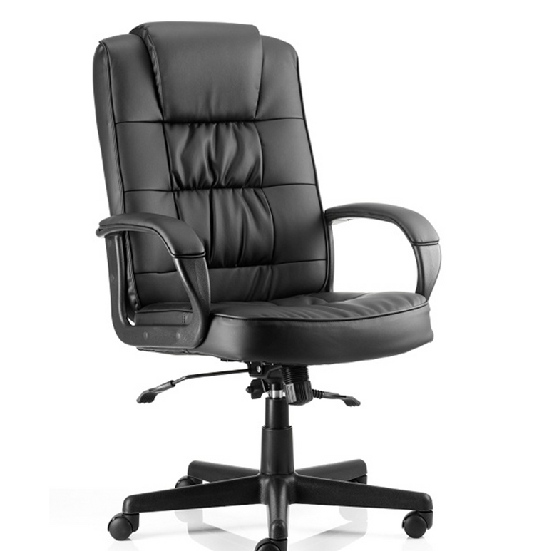 Moore High Back Black Executive Office Chair with Arms