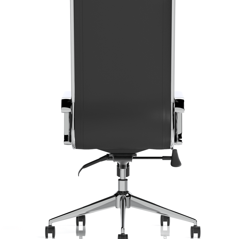Savoy High Back Executive Black Leather Office Chair with Arms
