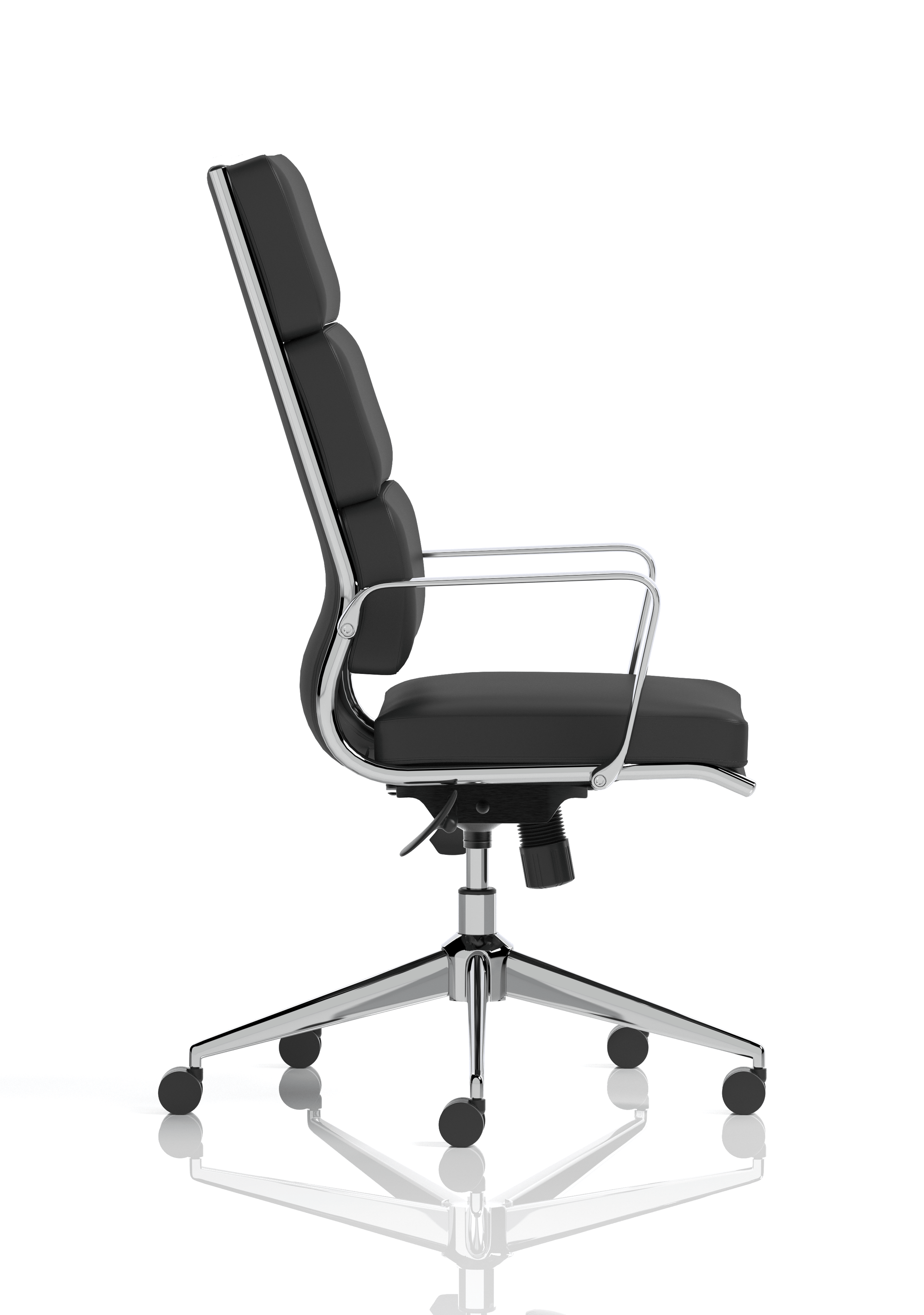 Savoy High Back Executive Black Leather Office Chair with Arms
