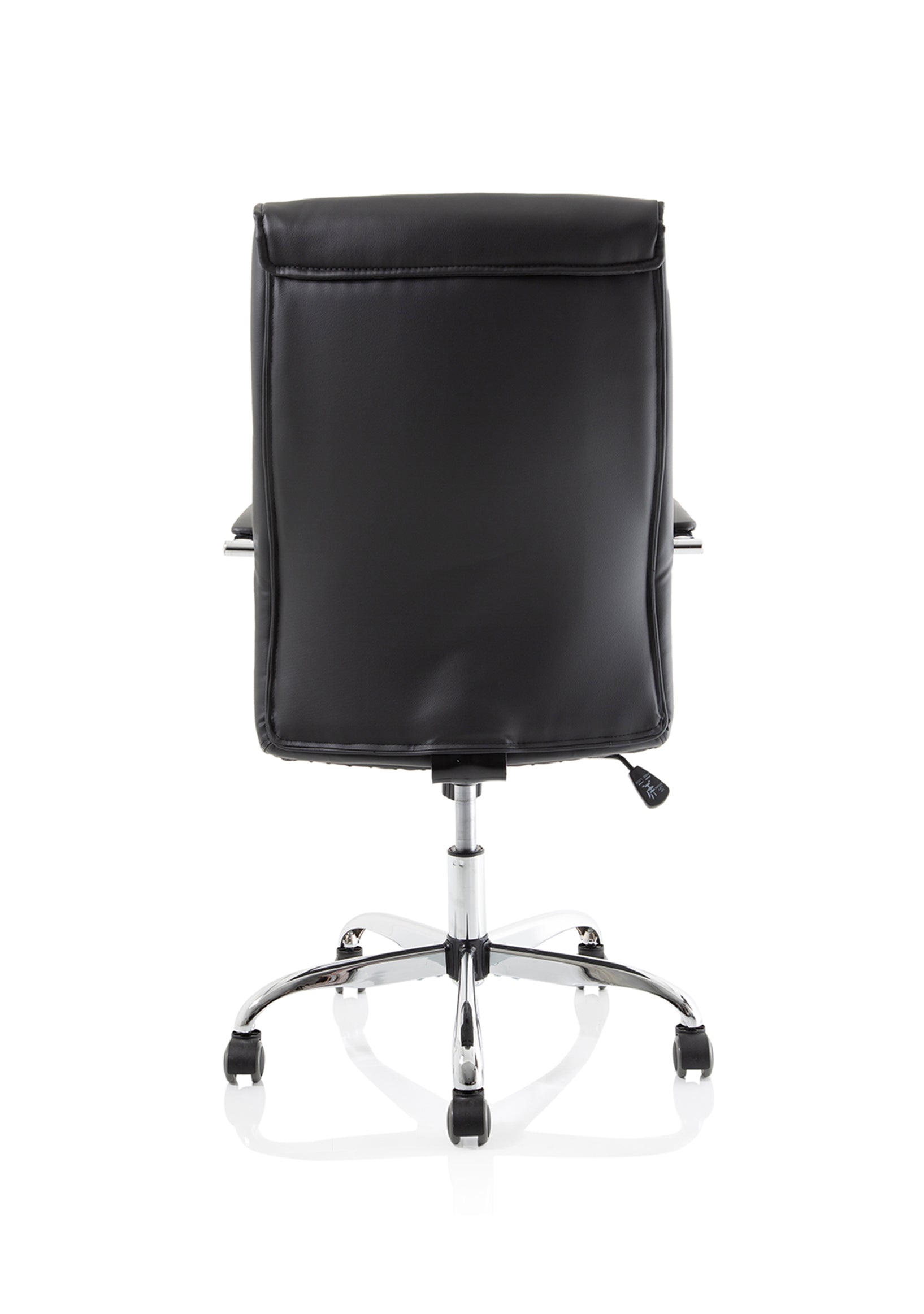 Carter High Back Black Leather Executive Office Chair with Fixed Arms