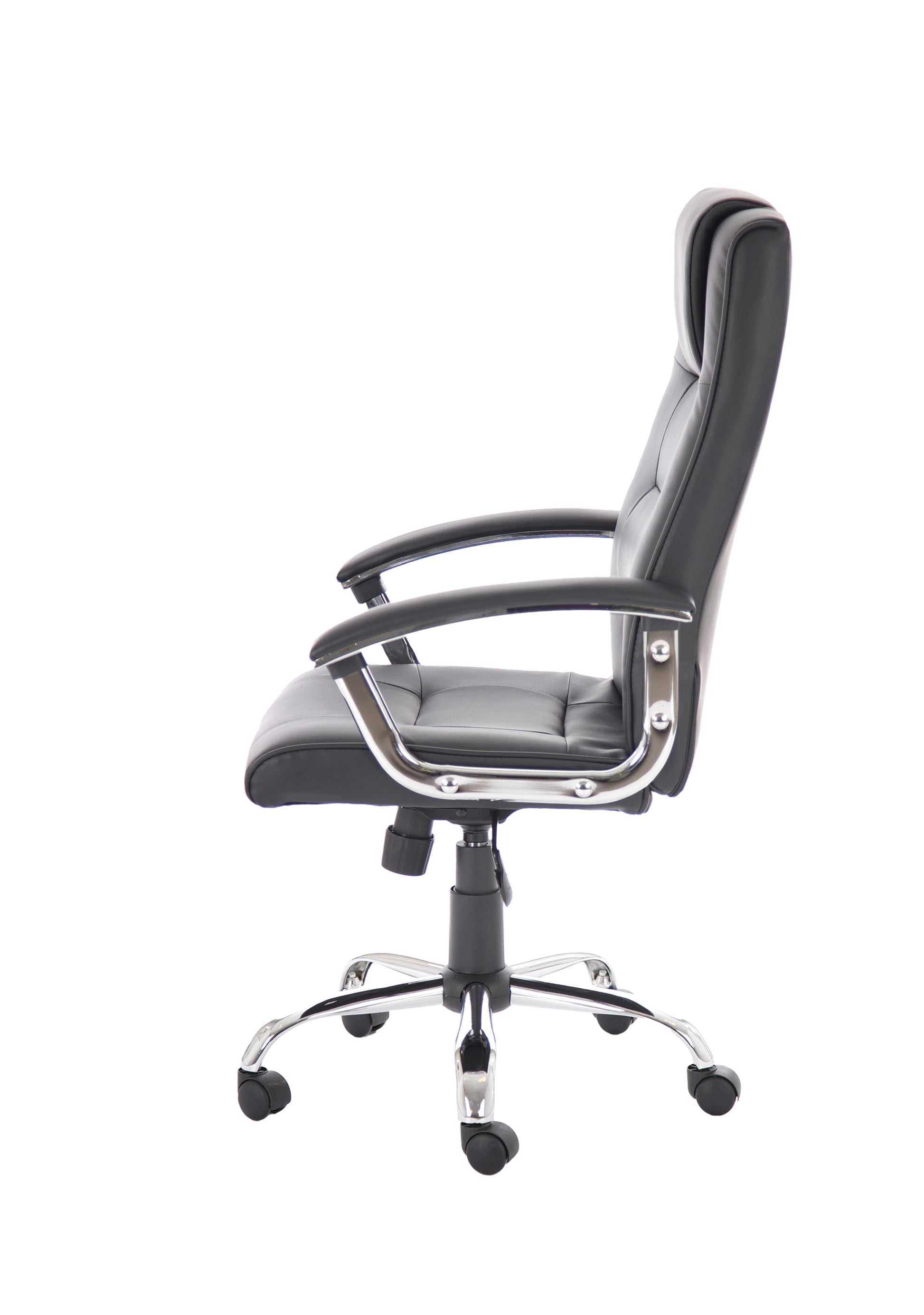 Thrift High Back Executive Black Leather Office Chair with Arms