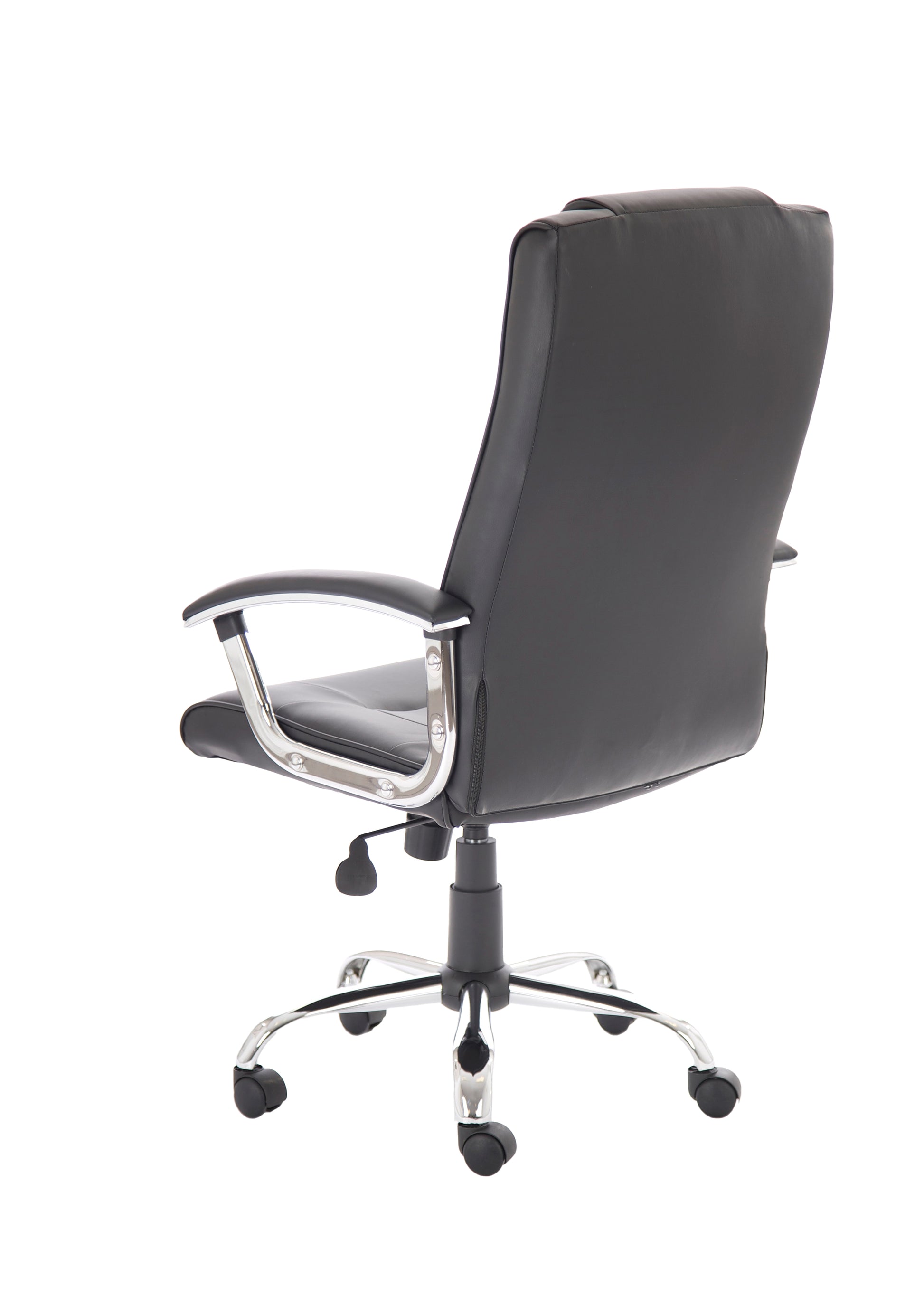 Thrift High Back Executive Black Leather Office Chair with Arms