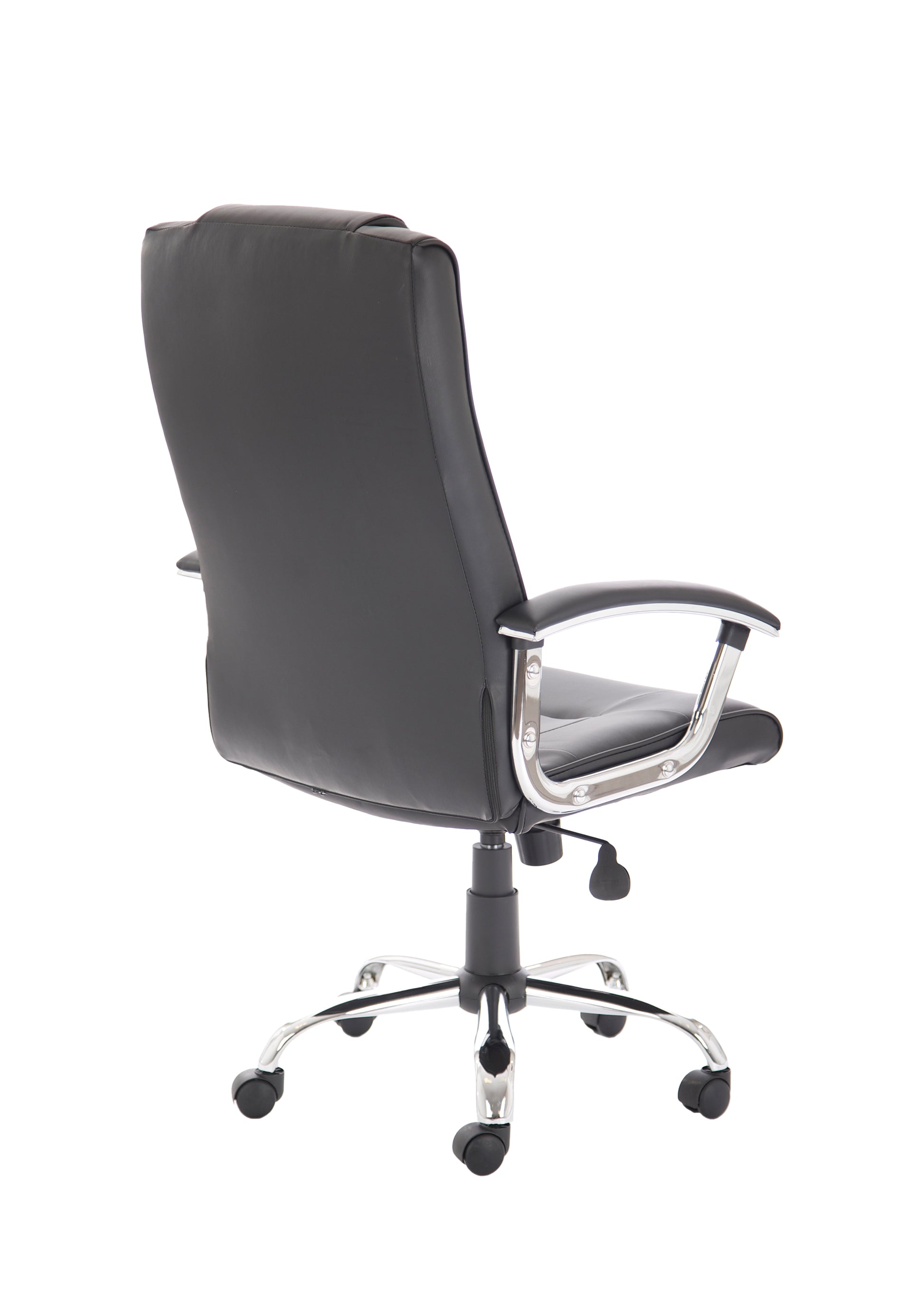 Thrift High Back Executive Black Leather Office Chair with Arms