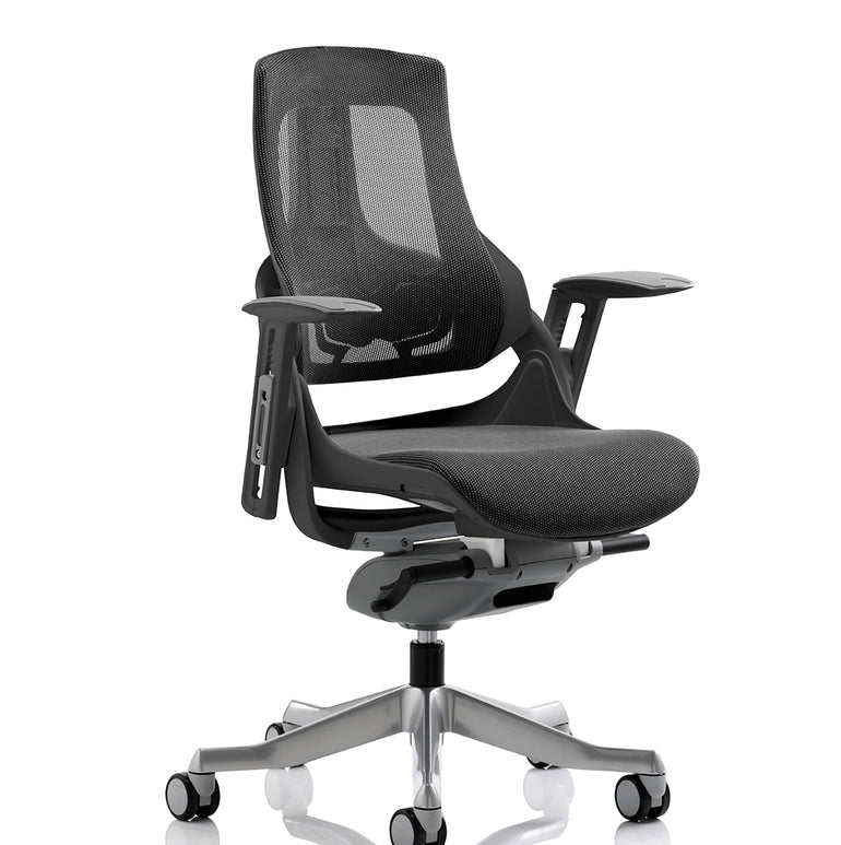 Zure High Back Black Shell Executive Office Chair with Arms