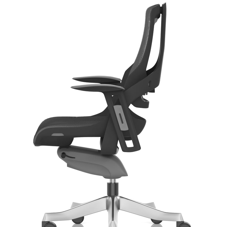 Zure High Back Black Shell Executive Office Chair with Arms