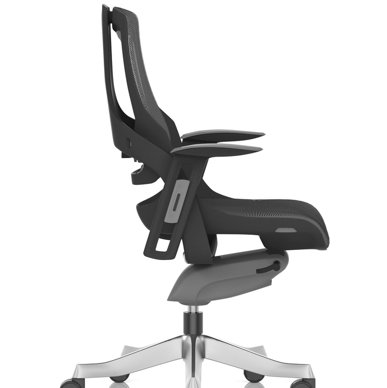Zure High Back Black Shell Executive Office Chair with Arms
