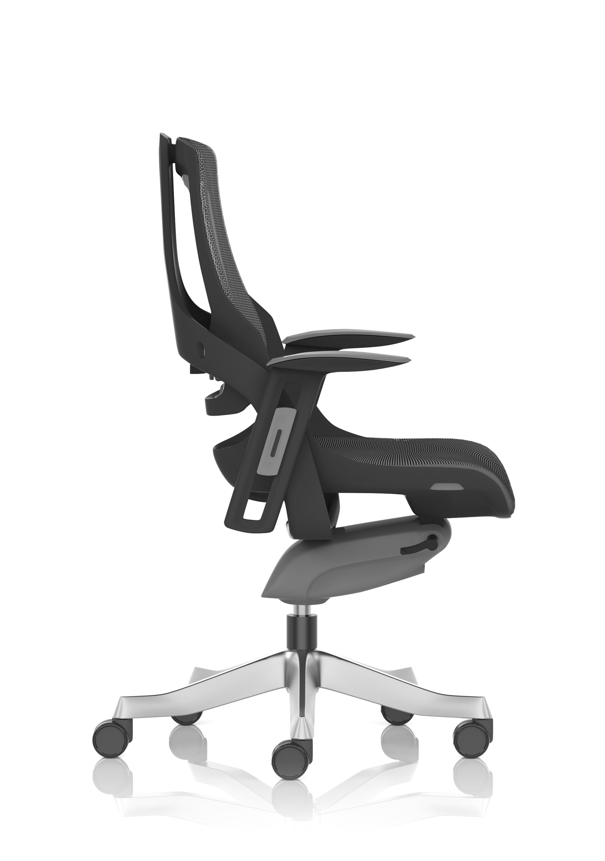 Zure High Back Black Shell Executive Office Chair with Arms